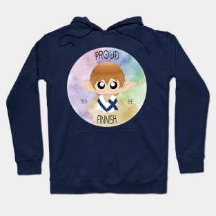 Proud to be Finnish (Sleepy Forest Creatures) Hoodie